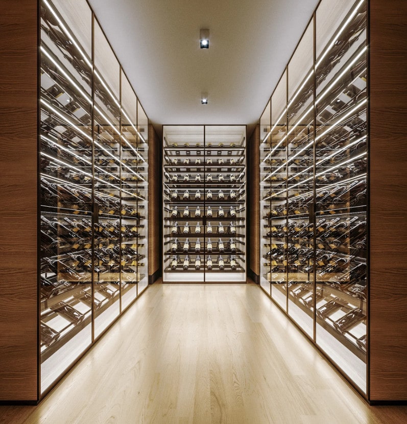 Tủ Rượu Bằng Kính Đẹp