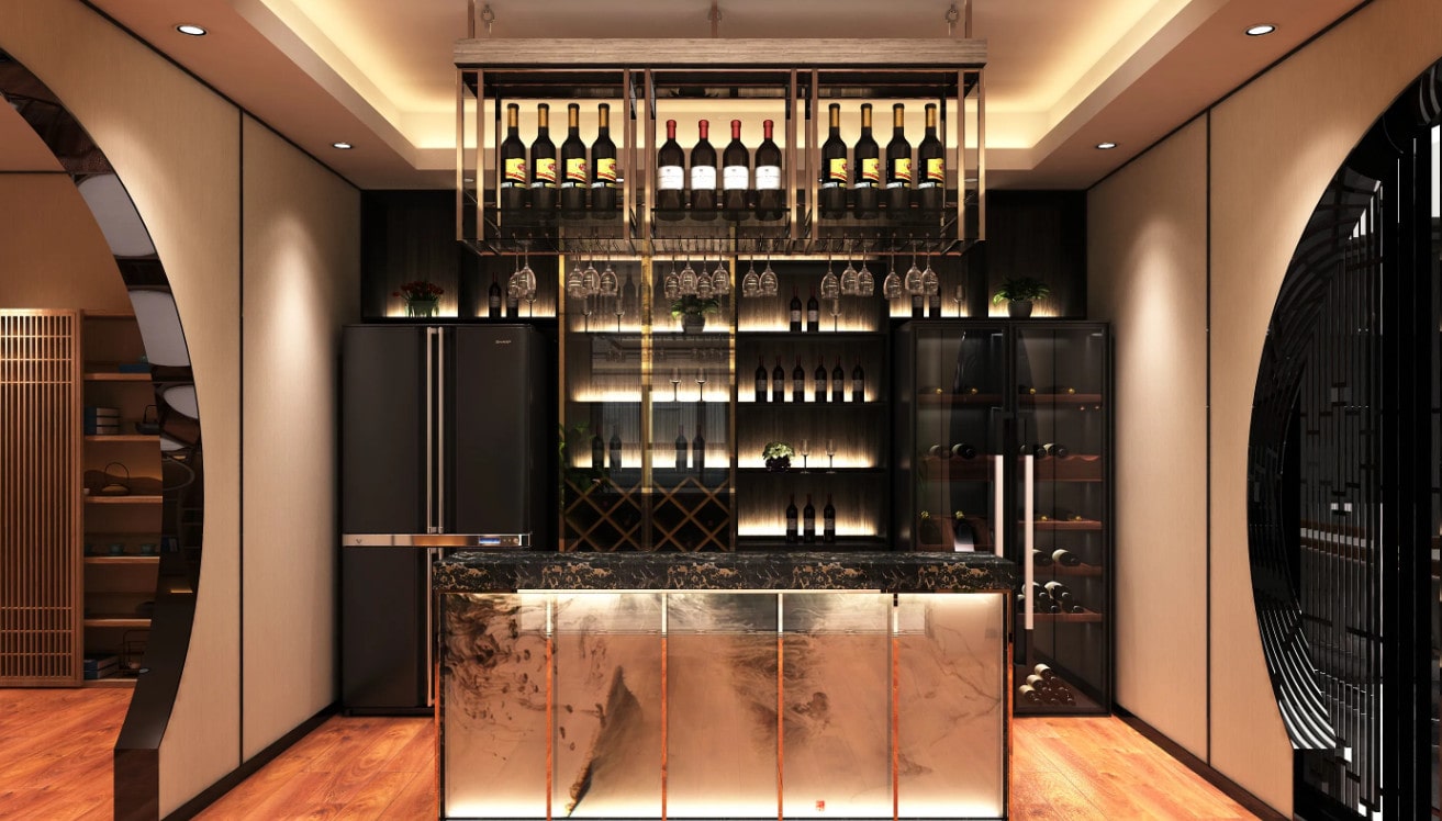 Tủ Rượu Bằng Kính Đẹp