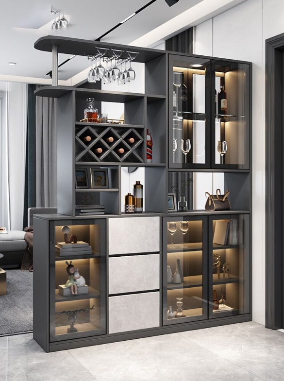 Tủ Rượu Bằng Kính Đẹp