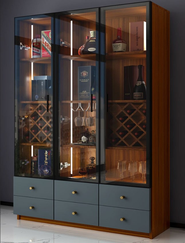 Tủ Rượu Bằng Kính Đẹp