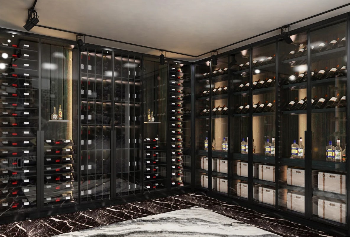 Tủ Rượu Bằng Kính Đẹp