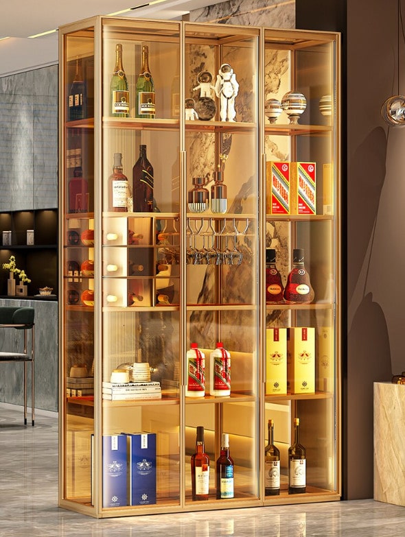 Tủ Rượu Bằng Kính Đẹp