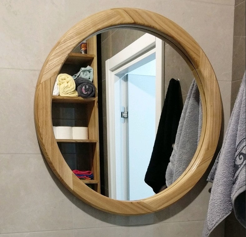 Gương Soi Viền Gỗ Mẫu gương soi có viền gỗ