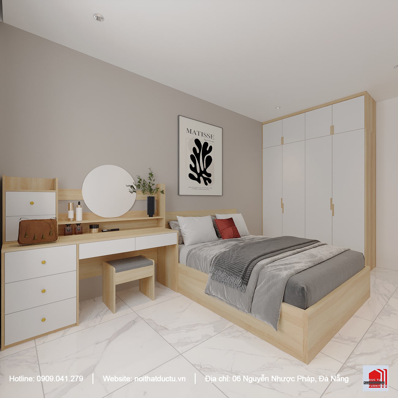 nội thất nhà phố quảng nam Ưu tiên nội thất đơn giản, tối ưu khả năng chứa đồ