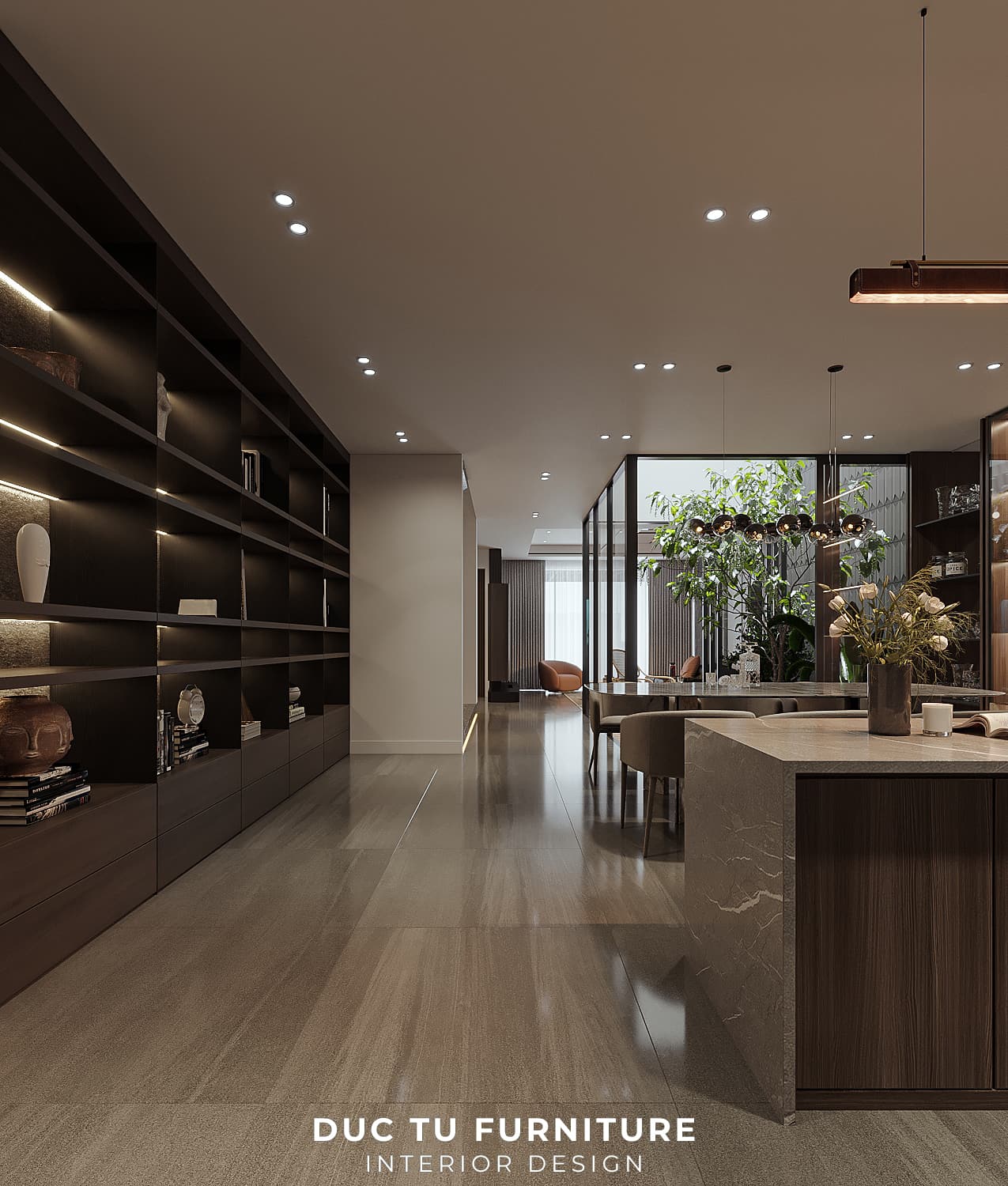 Dự Án Nắng House Mọi góc nhà đều bố trí hệ tủ sang trọng tăng tính thẩm mỹ