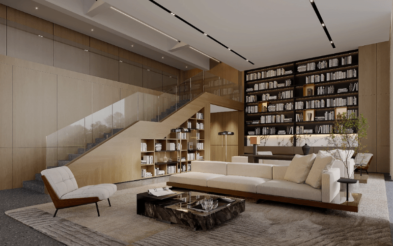 Nội thất nhà 2 tầng đẹp  Mẫu thiết kế nội thất nhà 2 tầng