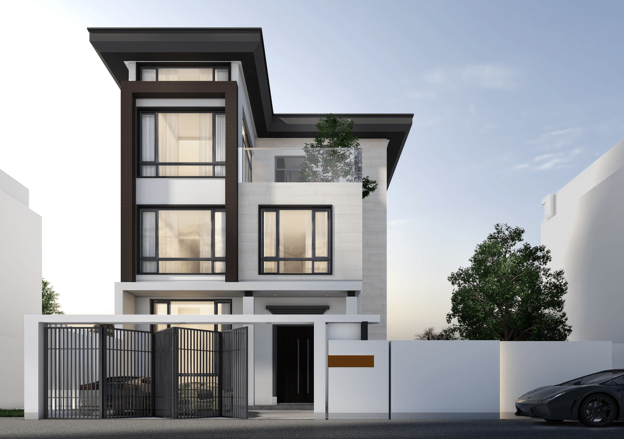 Nhà Phố Hiện Đại Đẹp thi công nội thất nhà phố