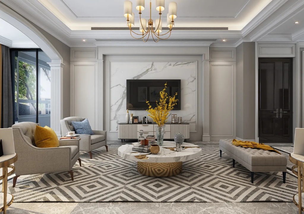 thiết kế phòng khách đẹp sang trọng