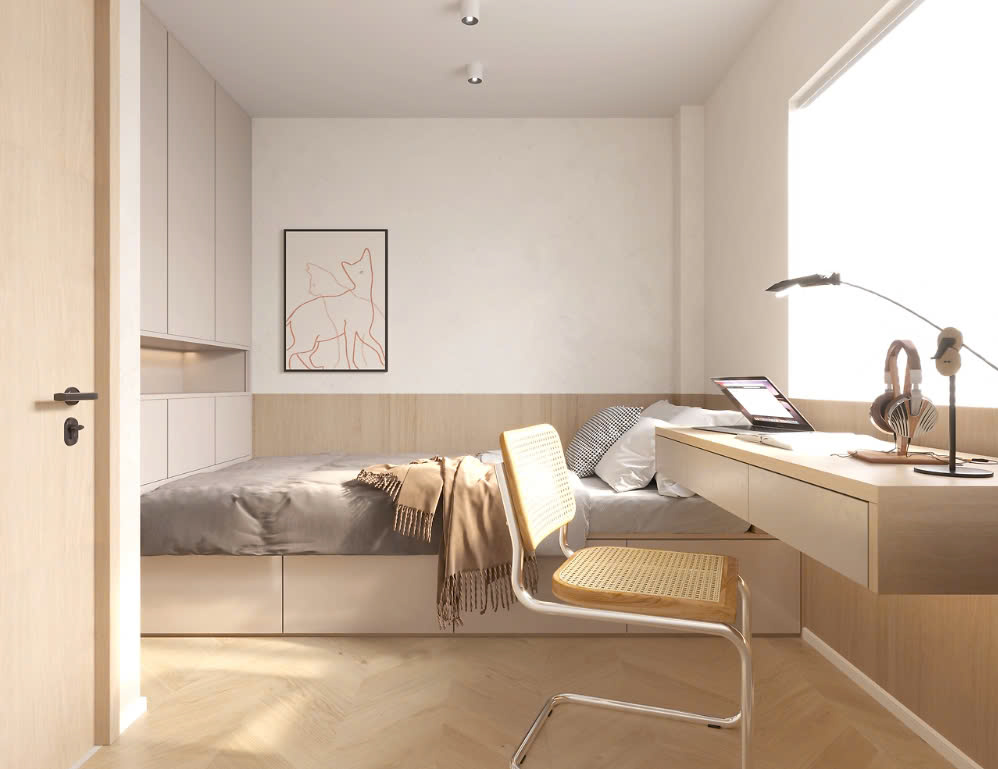 thiết kế phòng ngủ nhà ống nội thất phòng ngủ nhà ống