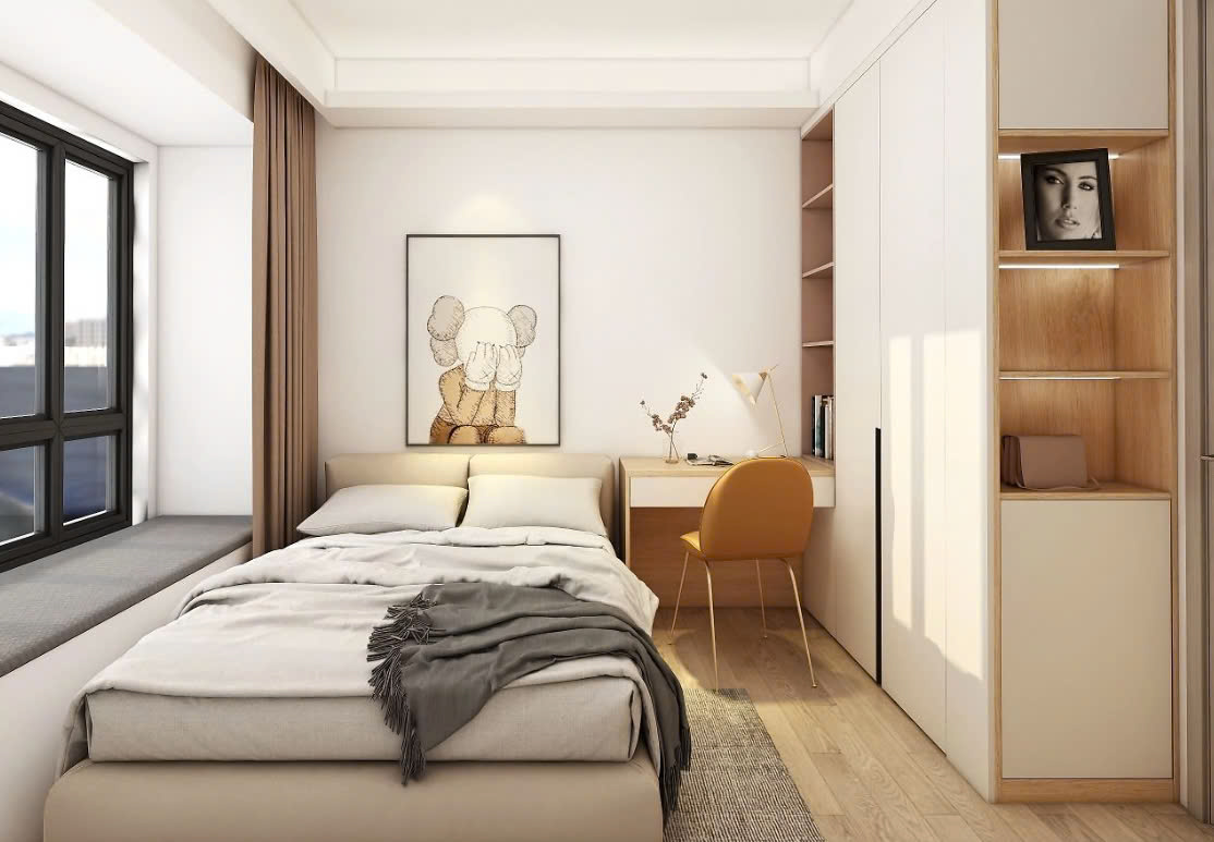 nội thất phòng ngủ nhà ống