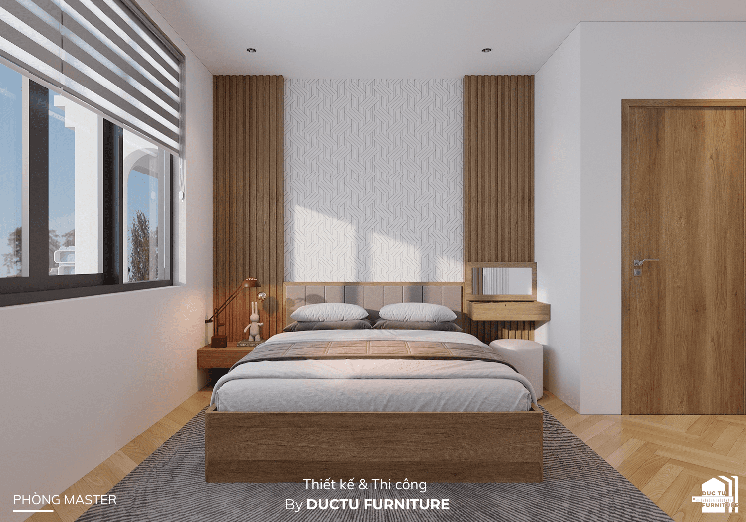 Dự án nội thất Q's House Phòng ngủ Master ấn tượng trong Dự án nội thất Q's House