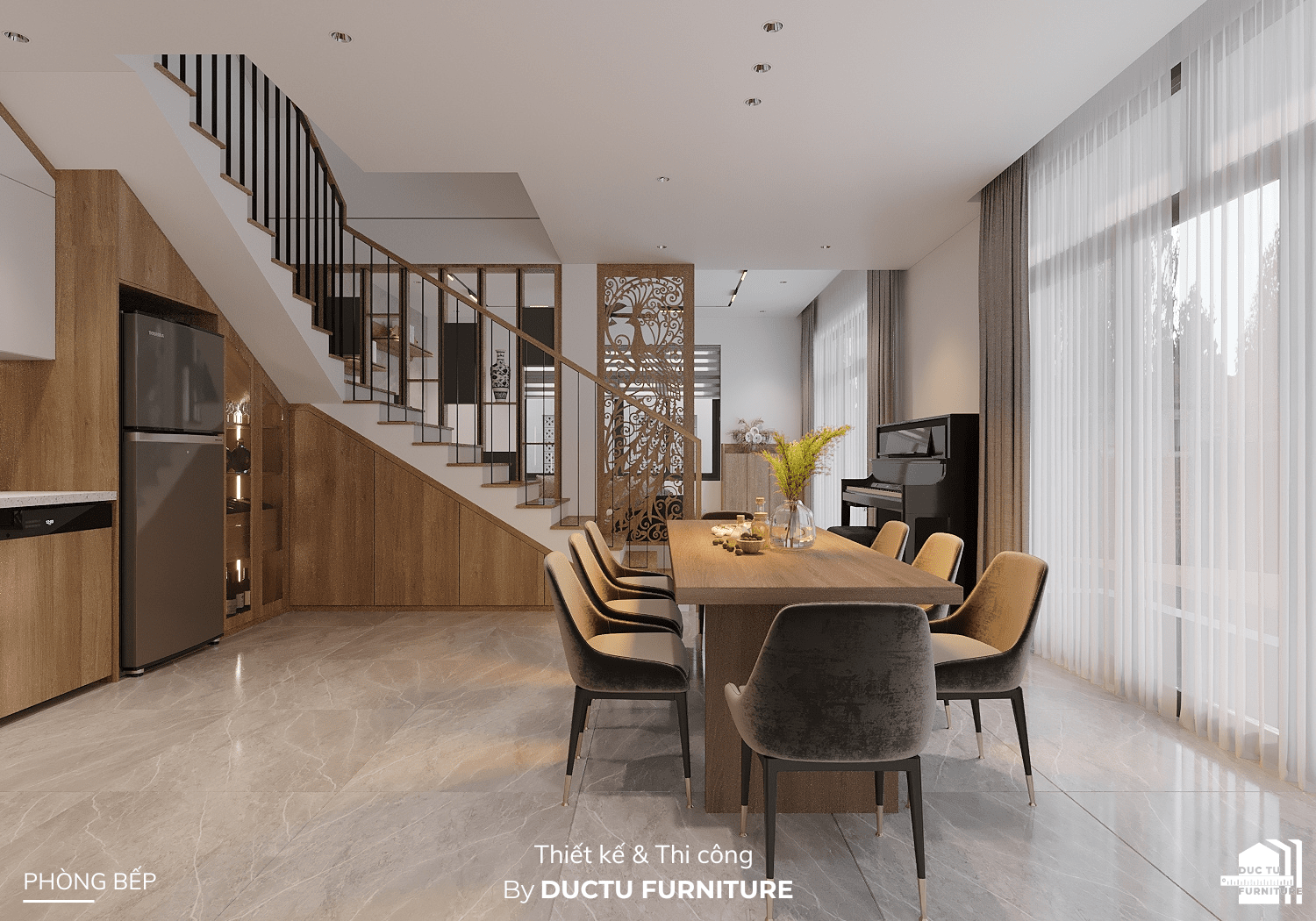 Dự án nội thất Q's House Giải pháp thiết kế tiết kiệm không gian trong dự án nội thất Q's House