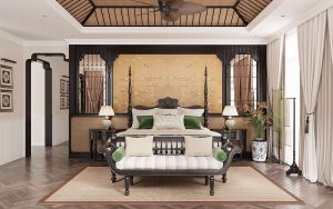 Mẫu Phòng Ngủ Phong Cách Indochine Đẹp