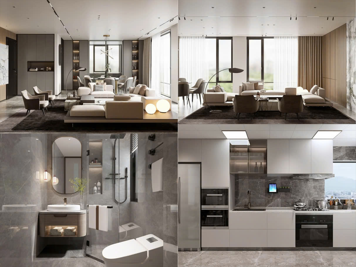 Thiết Kế Nội Thất Chung Cư 120m2 thiết kế căn hộ 120m2