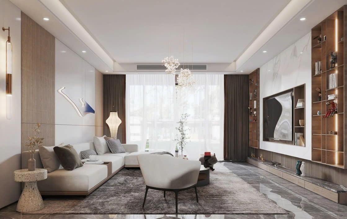 Thiết Kế Nội Thất Chung Cư 120m2 căn hộ chưng cư