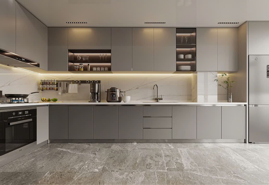 tủ bếp acrylic tủ bếp Acrylic