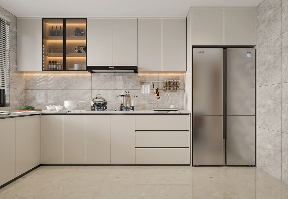 tủ bếp acrylic mẫu tủ bếp acrylic đẹp