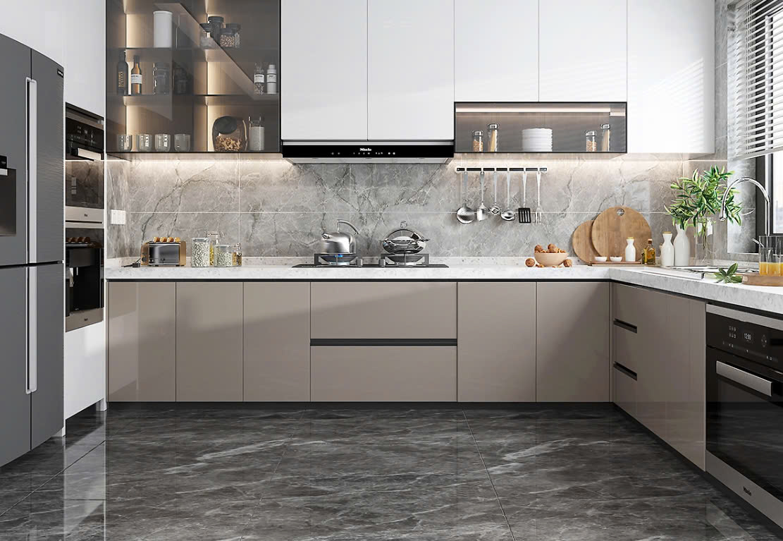 tủ bếp acrylic tủ bếp Acrylic