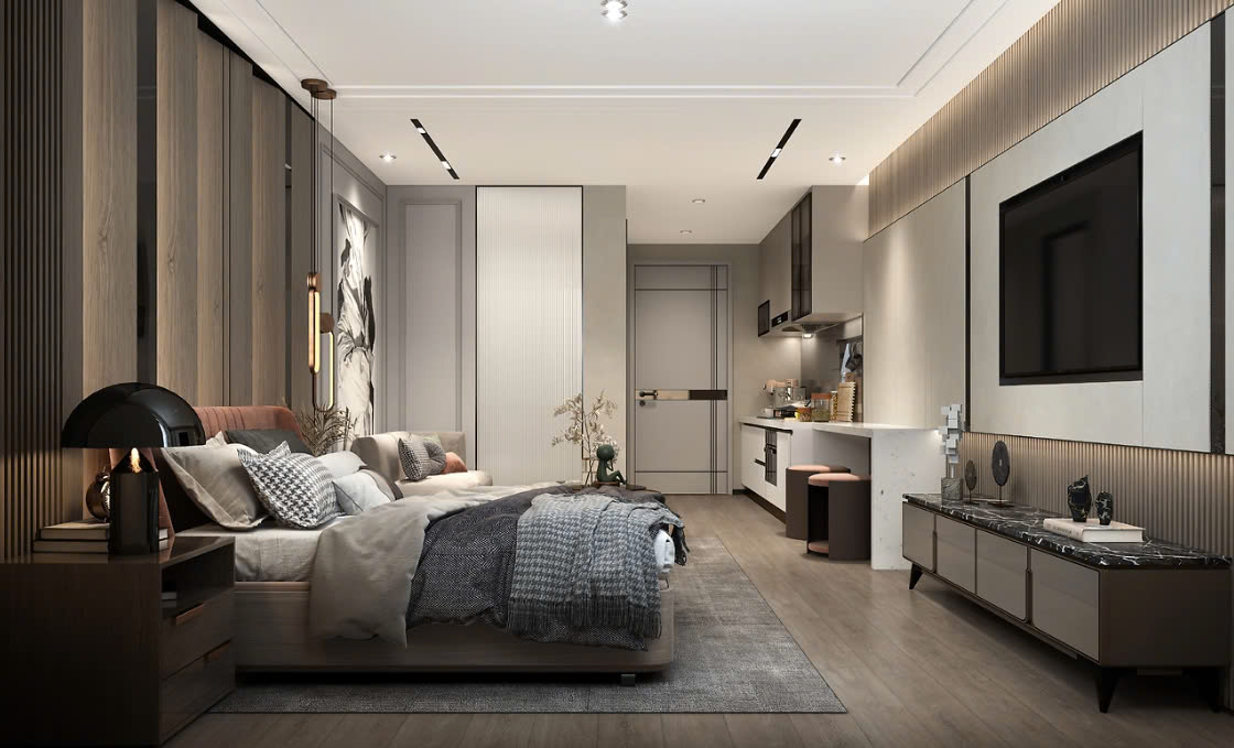 căn hộ studio thiết kế studio