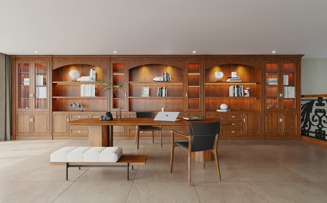 tủ trang trí gỗ tự nhiên