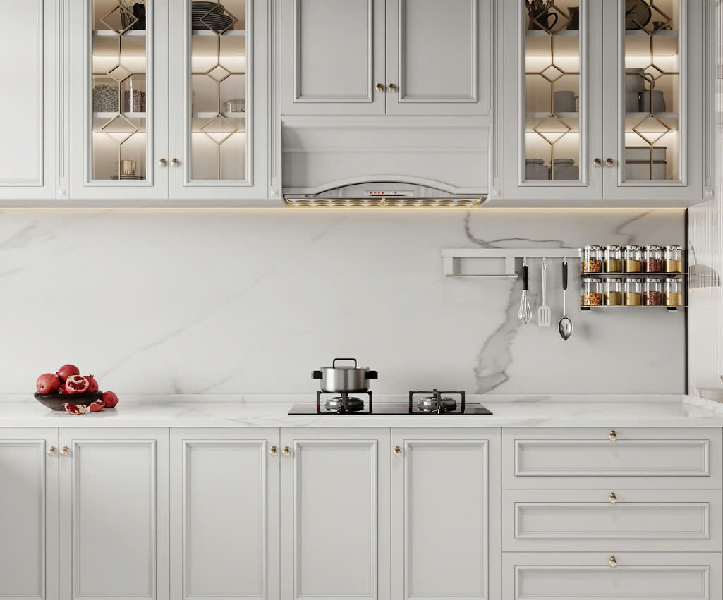 mẫu tủ bếp tân cổ điển mẫu tủ bếp tân cổ điển