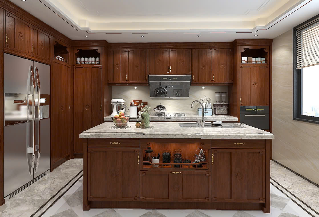 mẫu tủ bếp tân cổ điển mẫu tủ bếp tân cổ điển đẹp