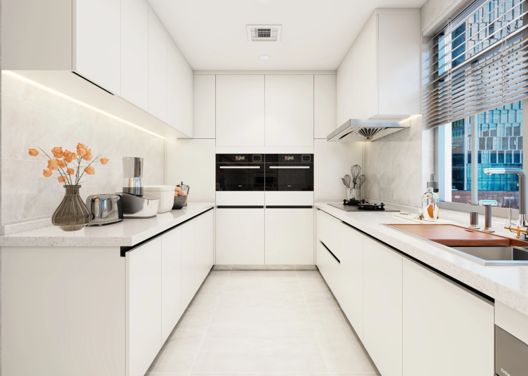 mẫu căn bếp nhà ống