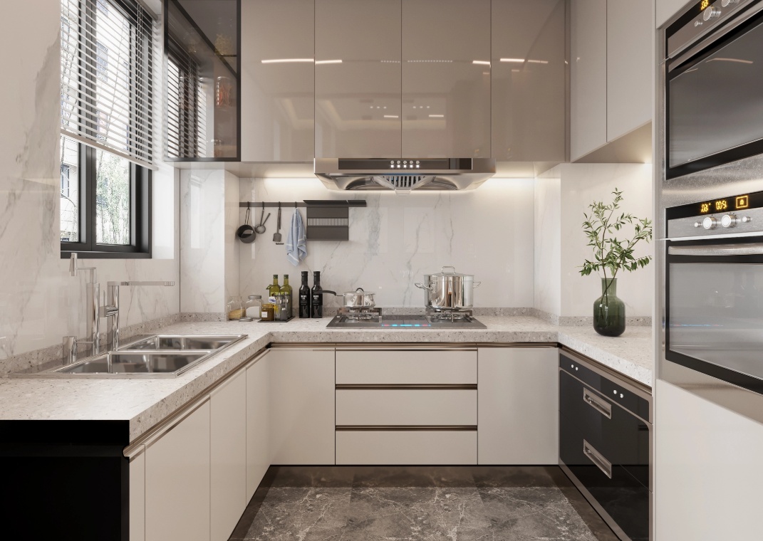 mẫu phòng bếp nhà ống 5m