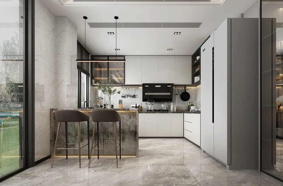 phòng bếp nhà ống 5m