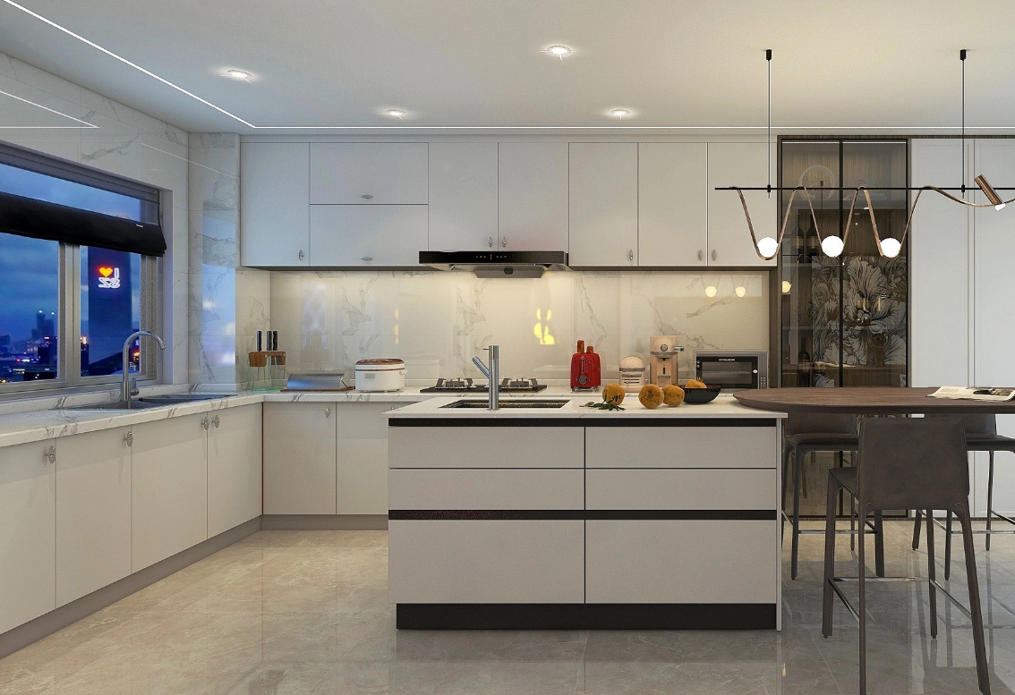 phòng bếp nhà ống 5m