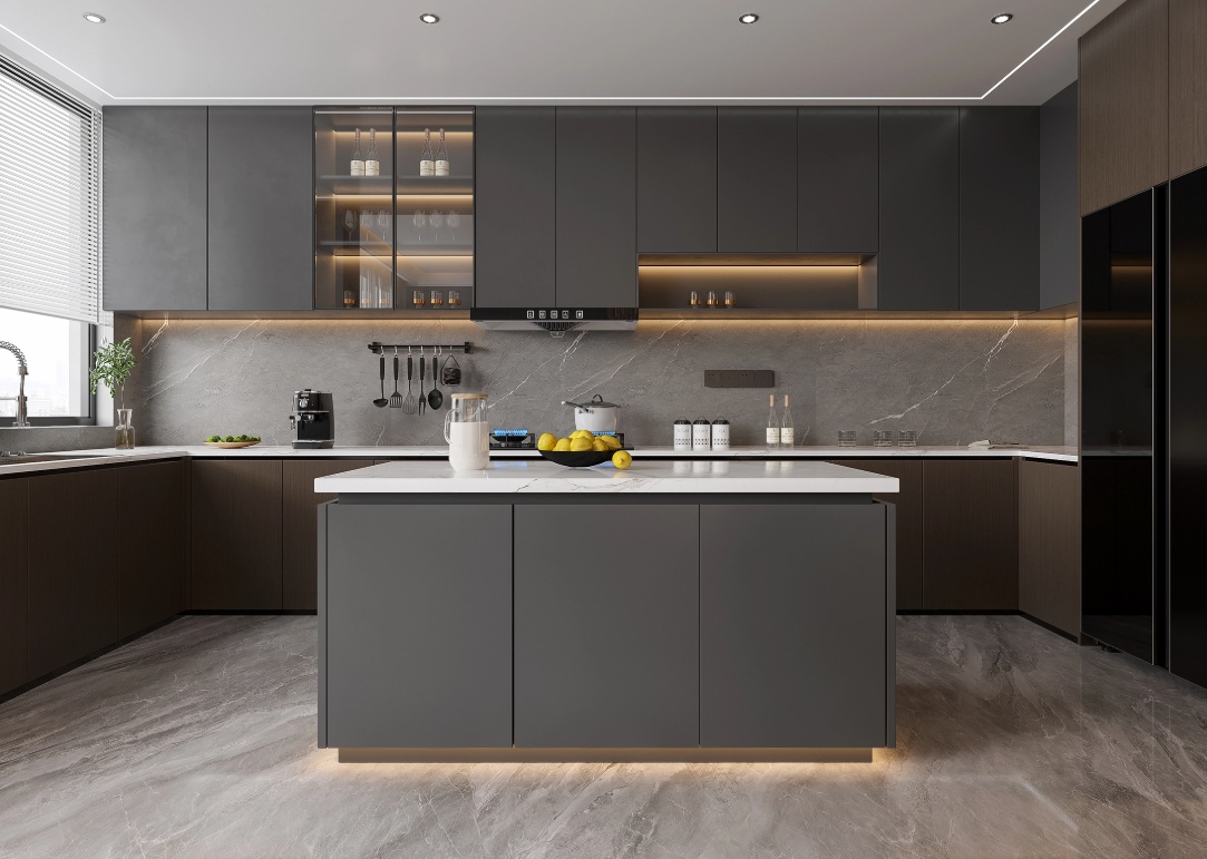 phòng bếp nhà ống 5m