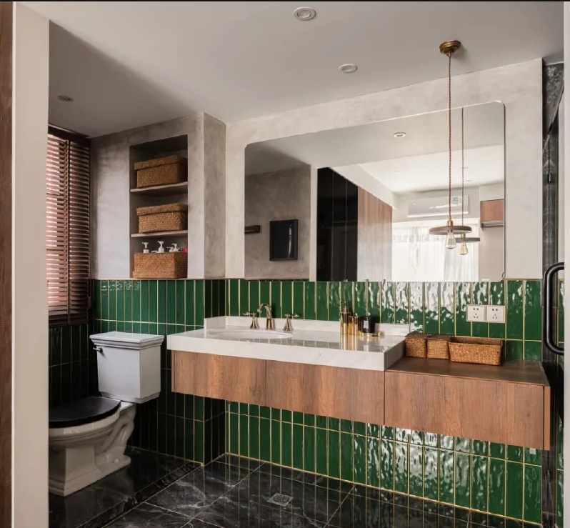 Phong Cách Nội Thất Retro phòng tắm nội thất retro