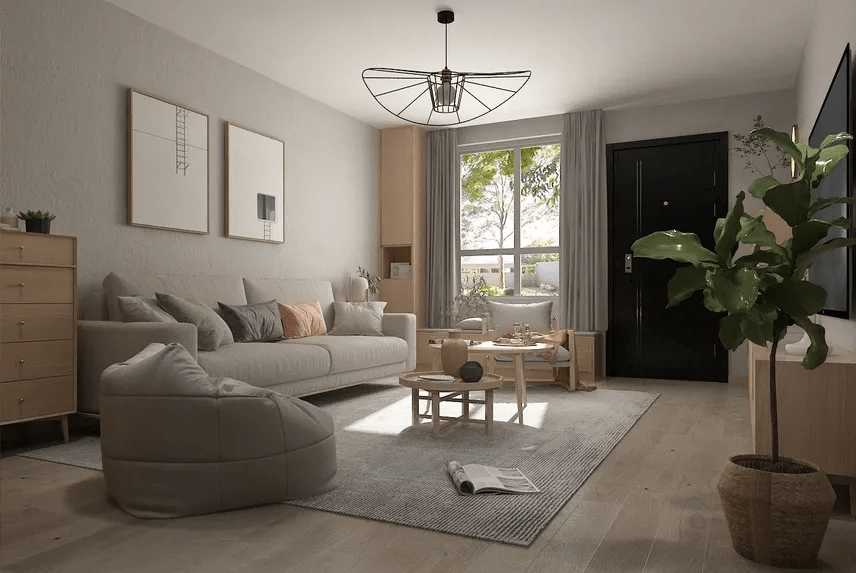 Thiết kế phòng khách nhà cấp 4