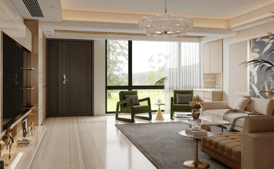 Phòng khách nhà cấp 4 đẹp 