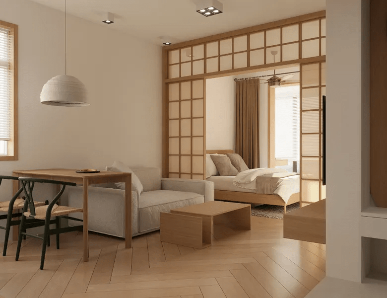 Phòng Khách Phong Cách Nhật Bản Phòng khách kiểu Nhật