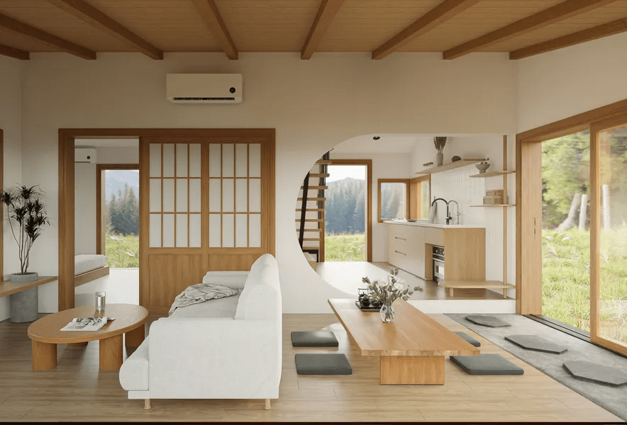 Phòng Khách Phong Cách Nhật Bản Phong cách phòng khách Nhật Bản