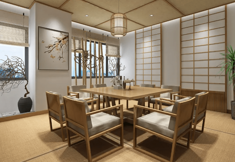 Phòng Khách Phong Cách Nhật Bản Mẫu phòng khách phong cách Nhật Bản