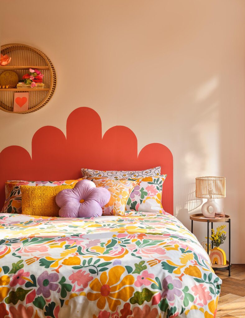 phòng ngủ màu pastel Màu cam pastel mang đến vẻ đẹp tươi sáng và đầy sức sống