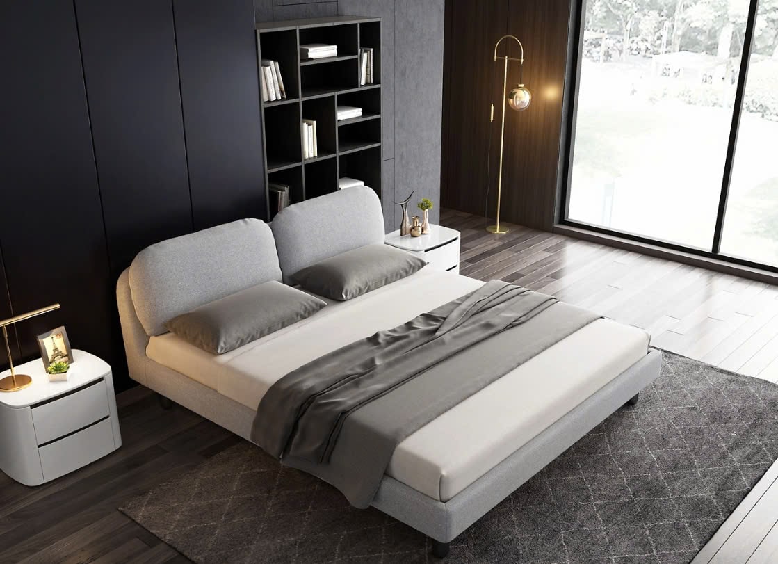 nội thất phòng ngủ màu trắng