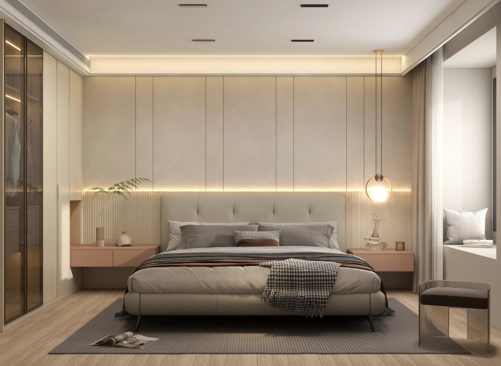 mẫu phòng ngủ wabi sabi