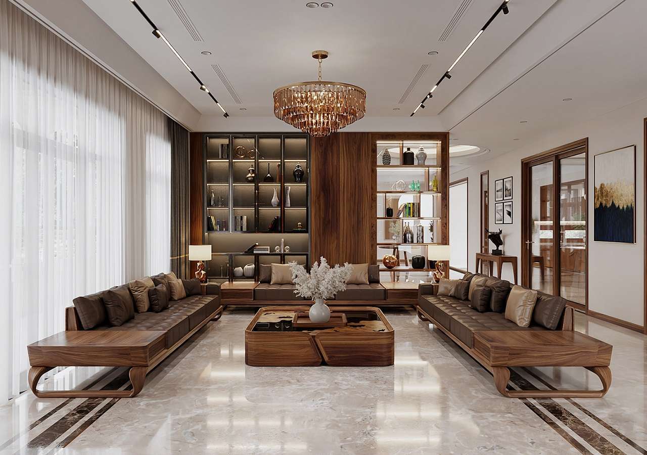 thi công nội thất gỗ tự nhiên Tận dụng vât liệu gỗ cho các chi tiết nội thất mang đến vẻ đẹp đẳng cấp
