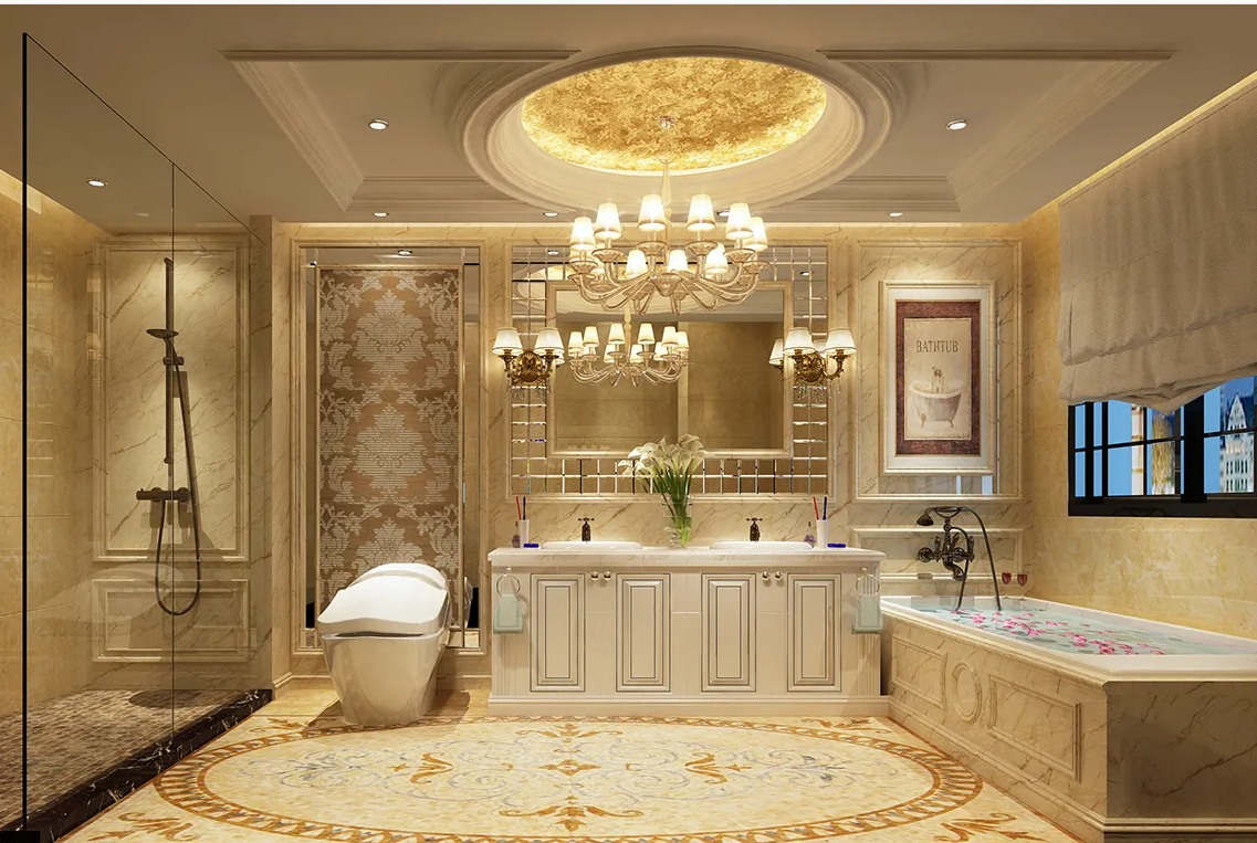 Thiết Kế Biệt Thự Luxury phòng tắm biệt thự luxury