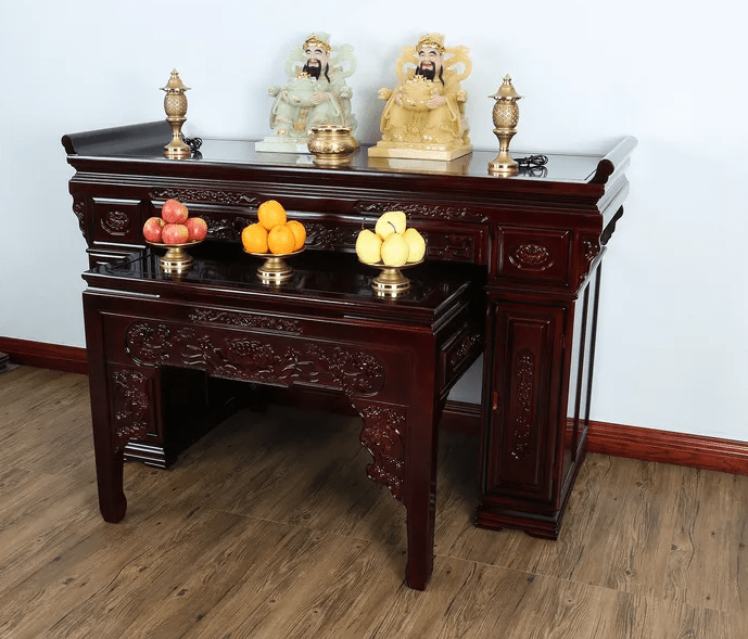 Thiết Kế Nội Thất Gỗ Hương Bàn thờ gỗ hương cao cấp