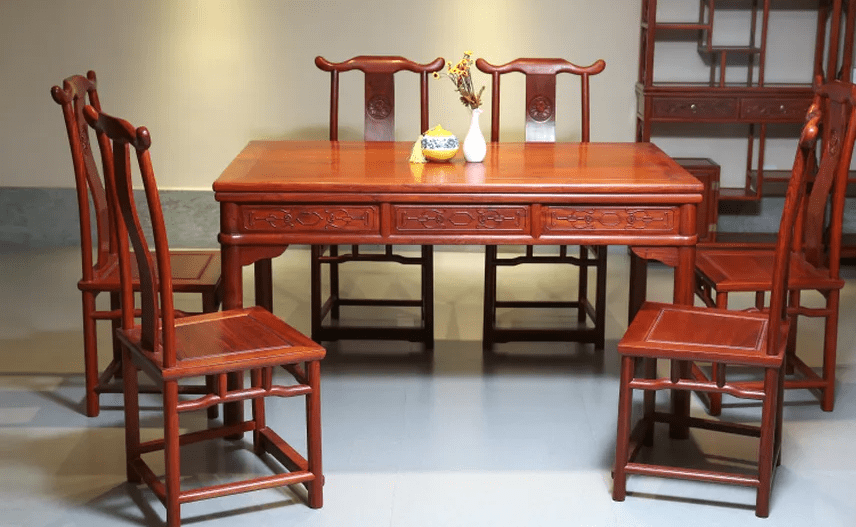 Thiết Kế Nội Thất Gỗ Hương Mẫu bàn ăn đẹp bằng gỗ hương tự nhiên