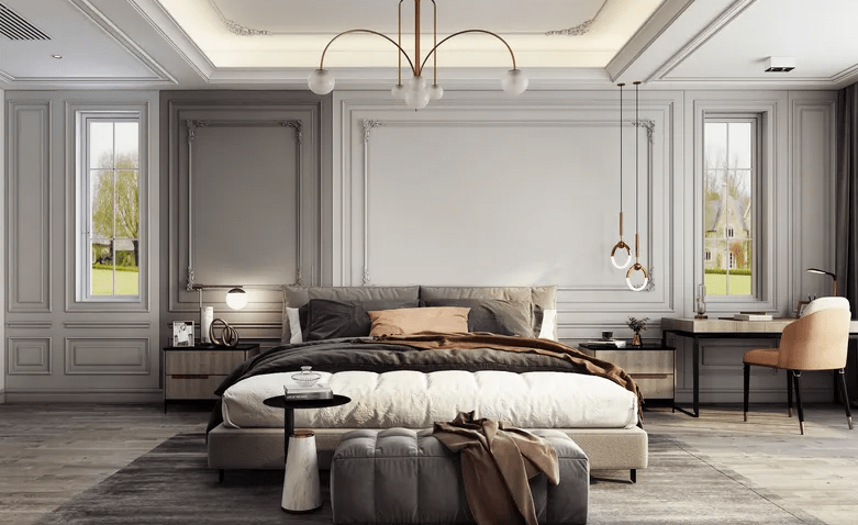 Thiết Kế Nội Thất Phòng Ngủ Tân Cổ Điển Nội thất phòng ngủ tân cổ điển