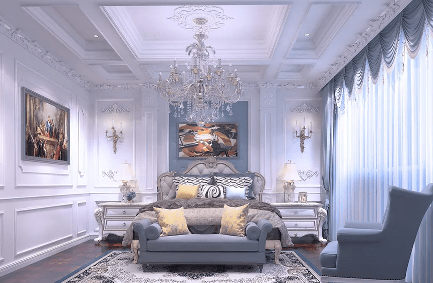 Thiết Kế Nội Thất Phòng Ngủ Tân Cổ Điển  Thiết kế nội thất phòng ngủ tân cổ điển