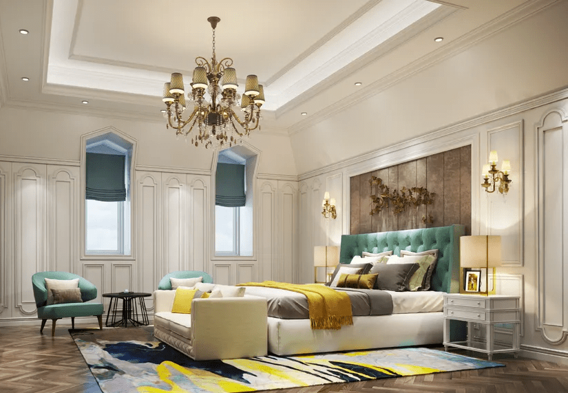 Thiết Kế Nội Thất Phòng Ngủ Tân Cổ Điển  Thiết kế nội thất phòng ngủ tân cổ điển