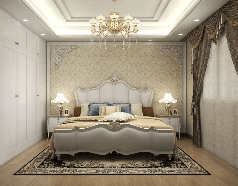 Thiết Kế Nội Thất Phòng Ngủ Tân Cổ Điển  Mẫu nội thất phòng ngủ tân cổ điển