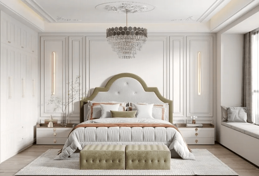 Thiết Kế Nội Thất Phòng Ngủ Tân Cổ Điển  Nội thất phòng ngủ tân cổ điển