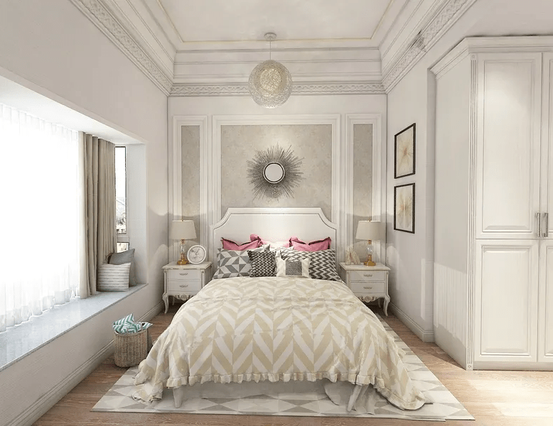 Thiết Kế Nội Thất Phòng Ngủ Tân Cổ Điển  Mẫu phòng ngủ tân cổ điển